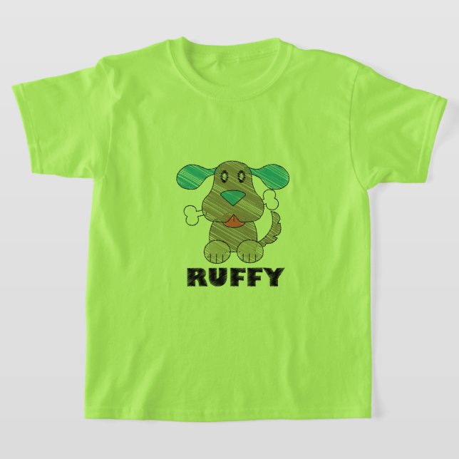 Ruffy - Camiseta Básica para Crianças (Postura )