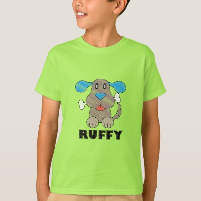 Ruffy - Camiseta Básica para Crianças (Frente)