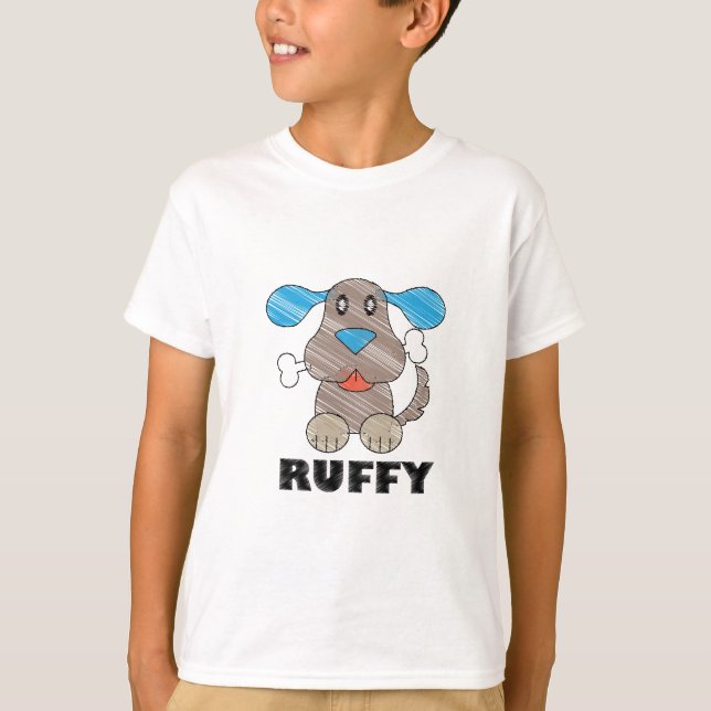 Ruffy - Camiseta Básica para Crianças (Frente)