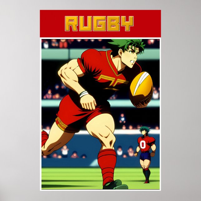 Rugby Art Poster (Frente)