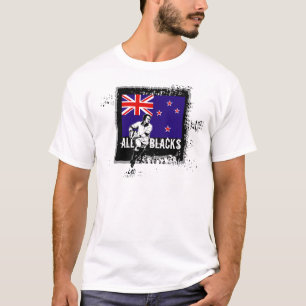 Rugby de Nova Zelândia todo o t-shirt 5 dos preto