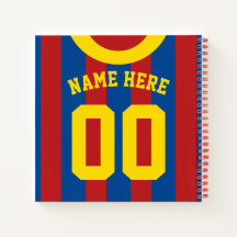 Rugby, jogador de notebooks Modelo Red & Blue Jers
