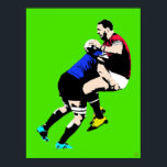 Rugby Pop Art - Impressão de pintura de rugby<br><div class="desc">Rugby Pop Art - Impressão de pintura de rugby. Artista: Roger Smith 15, 00" x 19, 77". Um para o muro do seguidor de rugby. Faz um presente de rúgbi excelente. Impresso em papel de arquivo isento de ácido, 10, 4 pontos, de 55 lb. Impressão de Giclee de qualidade de...</div>