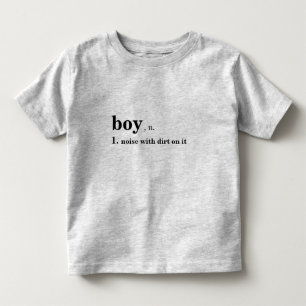 Ruído com sujeira na camisa para meninos