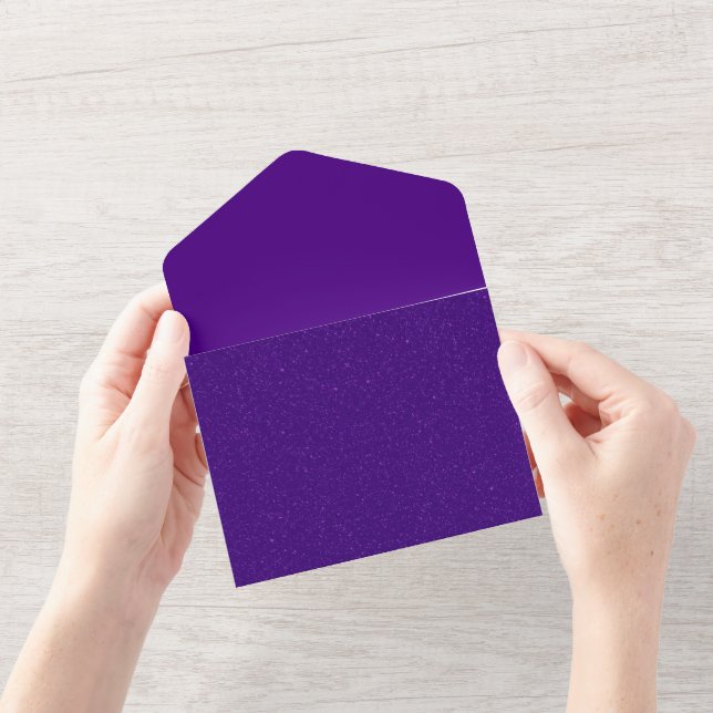 Ruído Roxo Tudo em Um Convite de casamento - Perso (Abertura)