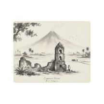 Ruínas de Cagsawa & Vulcão Mayon Filipinas