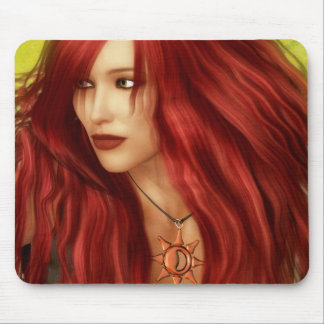 Ruiva no Mousepad