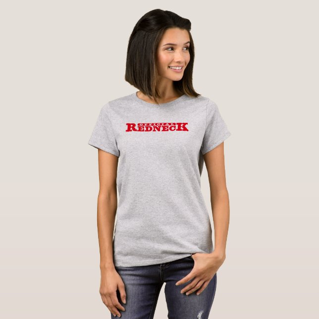 Ruiva oficial. Camiseta engraçada. (Frente Completa)