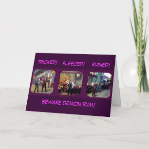 Rum do demónio - cartão