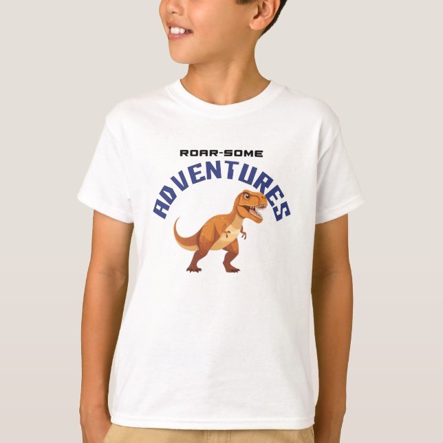 Rumble com dinossauros: T-shirts Legal para crianç (Frente)