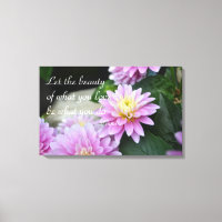 Rumi Cote Dahlia Canvas Impressão