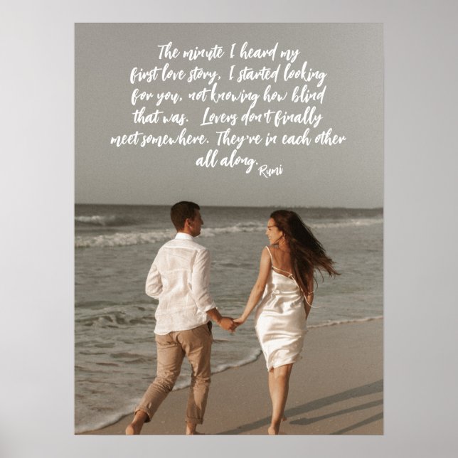 Rumi Love Story Add Your Phoem Poster (Frente)