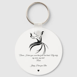 Rumi Namorados Te Amo Chaveiro de poesia