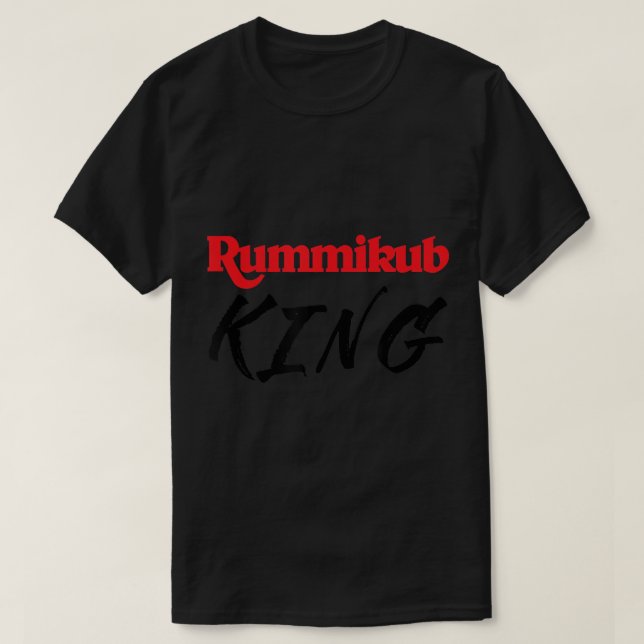 Rummikub T-Shirt Rummikub King Player Fan (Frente do Design)