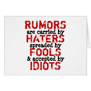 RUMORS ~ Truismo de cartão / Filosofia