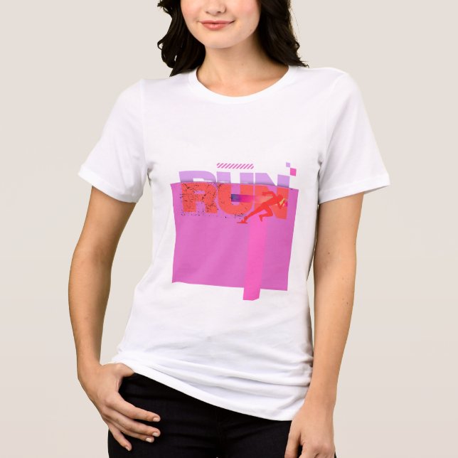 Run Wild Girl’s Motivational T-Shirt (Frente)