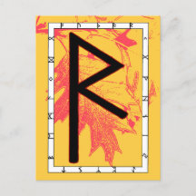 Rune Raidho - Balanceamento de Cartão Postal