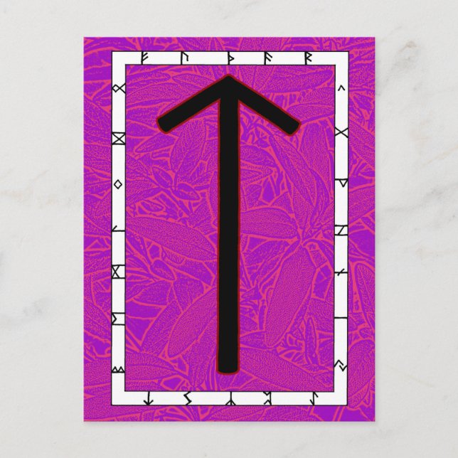 Rune Tiwaz - Vitória! Cartão Postal (Frente)