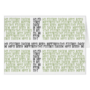 Runes de w da bandeira de Vinland - cartão