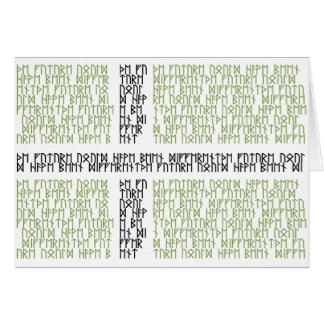 Runes de w da bandeira de Vinland - cartão