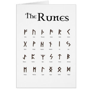 Runes - o cartão mais velho de Futhark
