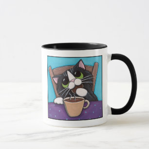Ruptura de chá - caneca do gato