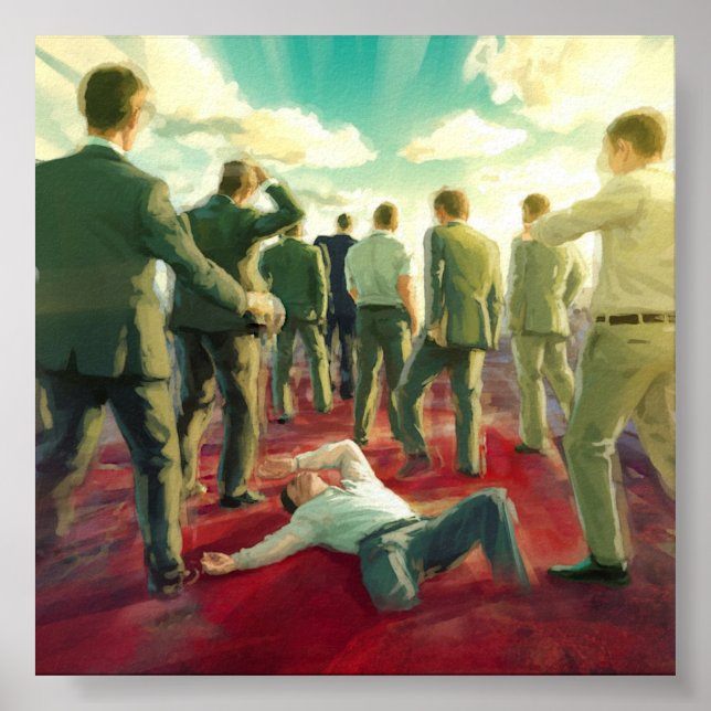 "Rush" Poster Print Digital Wall Art capitalism  (Frente)