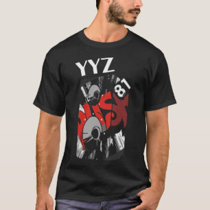 Rush YYZ Rock T-shirt clássica