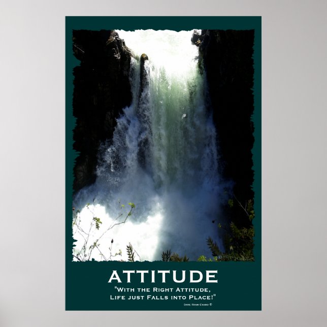 Rushing ATITUDE Motivation Poster (Frente)