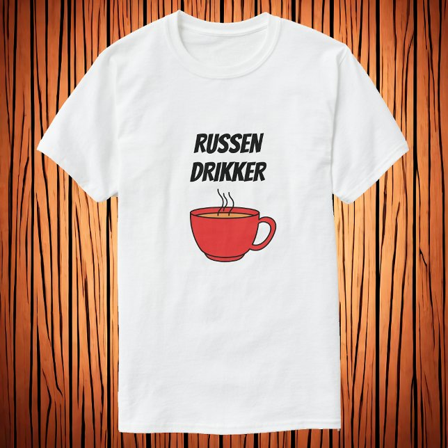 Russen drikker kaffe T-Shirt (Criador carregado)