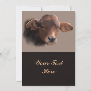 Russet Brown Cow Retrato