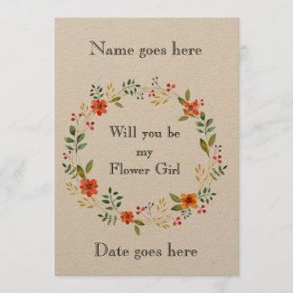 Russo 5x7 Você será meu convite para a florista