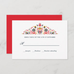 Russo Art Khokhloma Formal WEDDING RSVP
