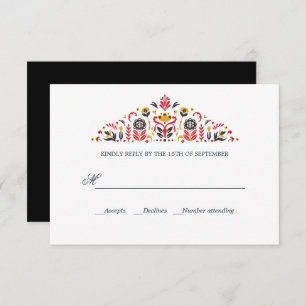 Russo Art Khokhloma Formal WEDDING RSVP