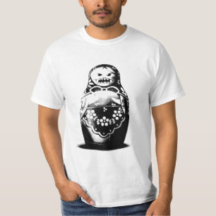 Russo mau da boneca de Matryoshka - t-shirt do pop