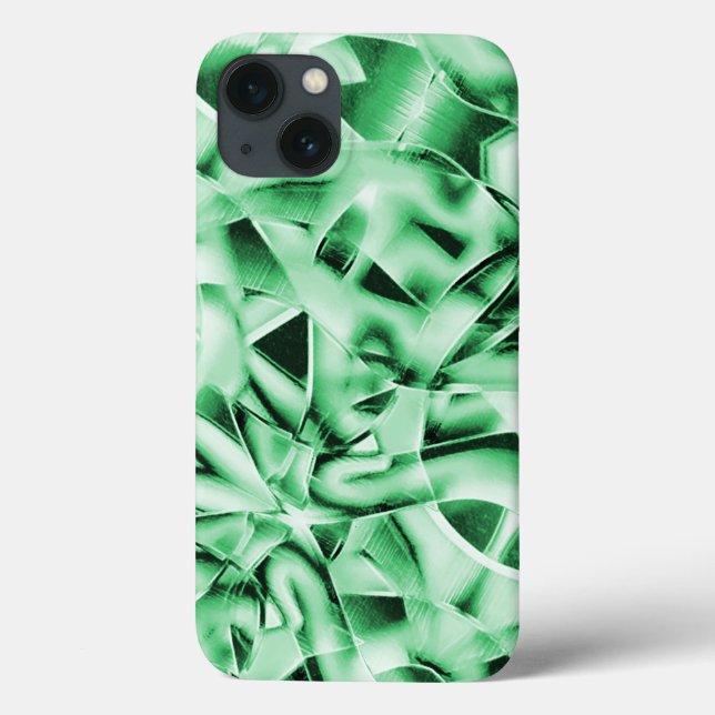 Russo ou não, branco verde estranho entrelaçado (Verso)