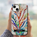 Russo Personalizado<br><div class="desc">Esta capa de telefone rústica é decorada com um mosaico botânico colorido. Facilmente personalizável. Porque nós criamos a nossa trabalho de arte,  você não encontrará esta imagem exata de outros designers. Mosaico original © Michele Davies.</div>