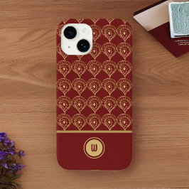 Rust e Dourado Monograma