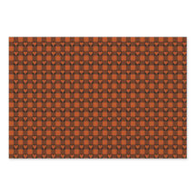 Rust Red Black Buffalo Heart Plaid