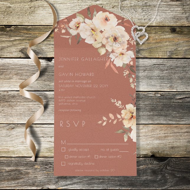 Rust Vintage Cream Janto Floral (Criador carregado)