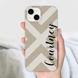 Rustic Beige X Chevron Monograma