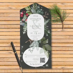Rustic Black Pine & Holly Winter Sparkle Code