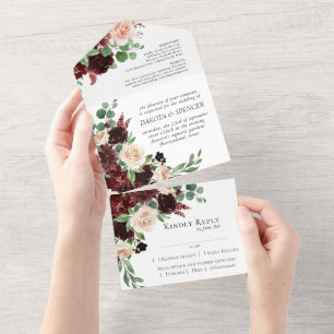 Rustic Blooms Terracotta e Marsala Red Entree