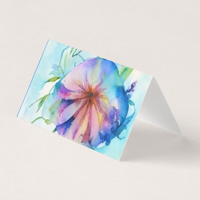 Rustic blumenwiese Floral Custom Name Gift Enclosu (Frente)