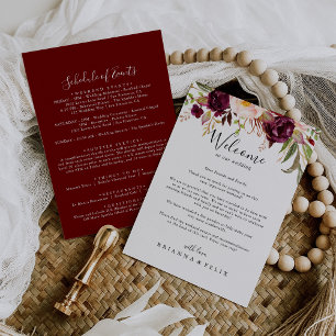 Rustic Boho Colorful Floral Casamento Carta de Boa