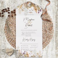Rustic Boho Fall Wildflower Janto Branco