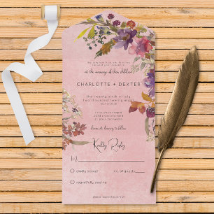 Rustic Boho Jewel Tone Florals Rosa Sem Janto