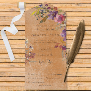 Rustic Boho Jewel Tone Florals Rust Janta
