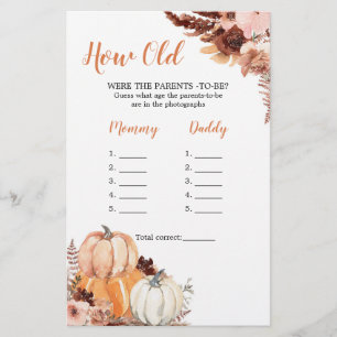 Rustic Boho Pumpkin Quantos Anos Tinha Os Pais