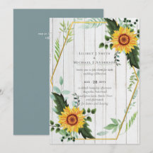 Rustic BOHO Sunflower Casamento Verde